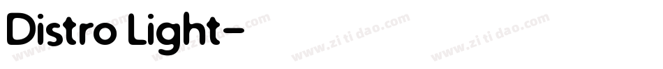 Distro Light字体转换